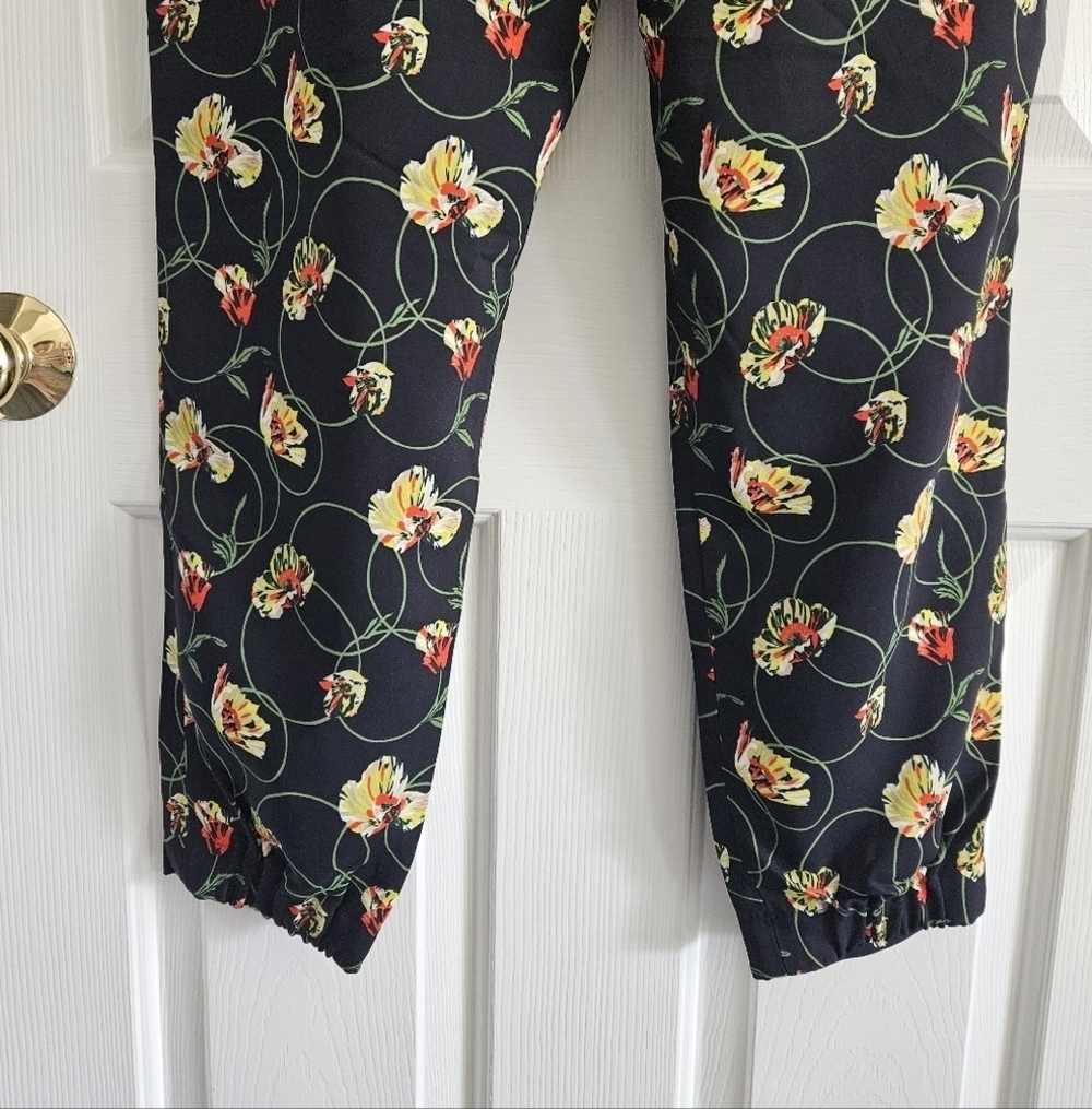 NWOT Akris Punto X Saks Fifth Avenue Mimi Poppy Dot Floral Trousers - Picture 7 of 10